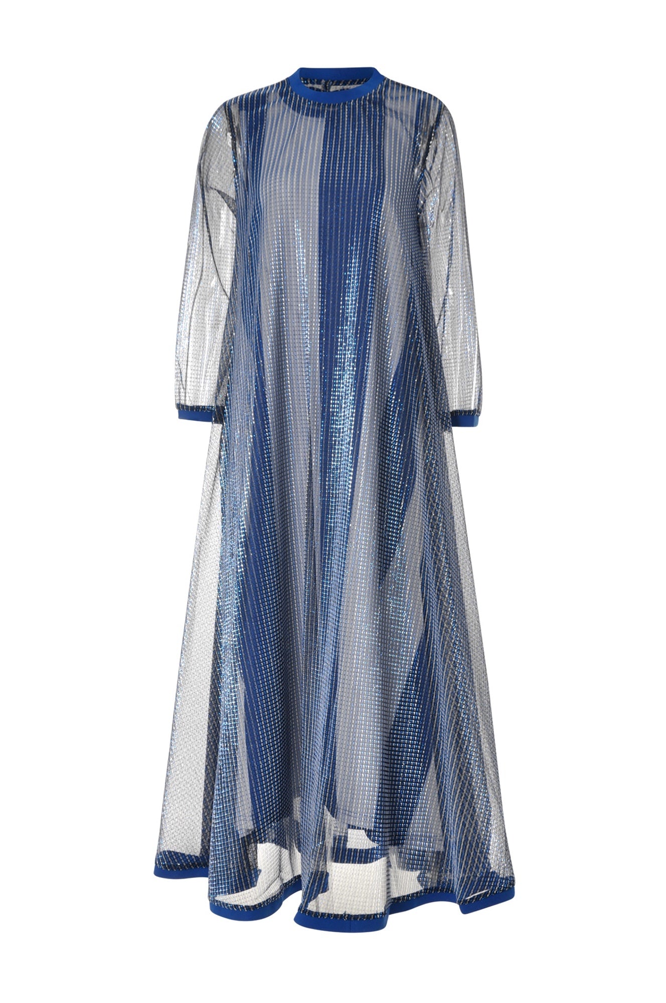 Ladies Blue Sheer Dress