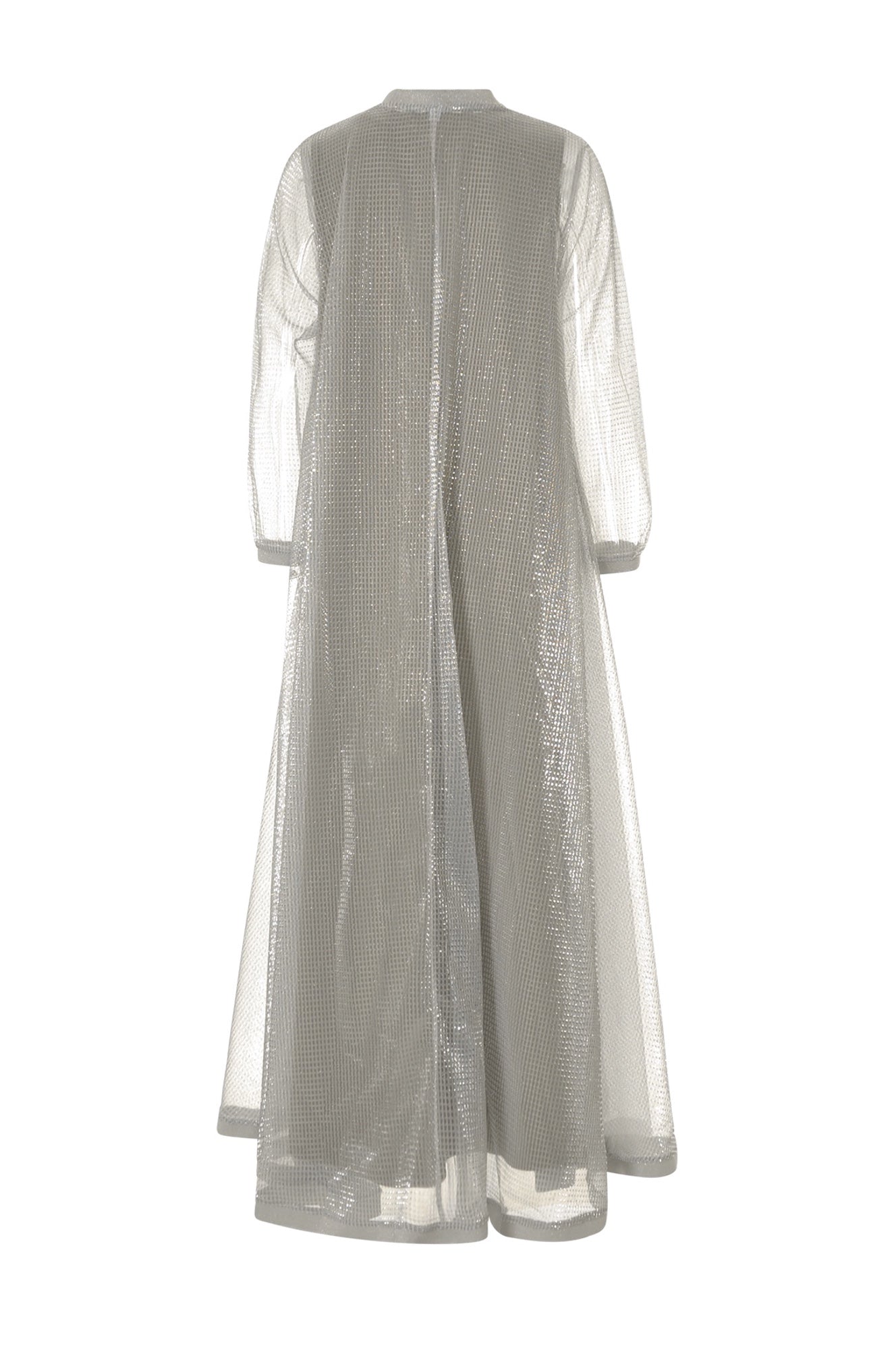 Ladies Silver Sheer Dress