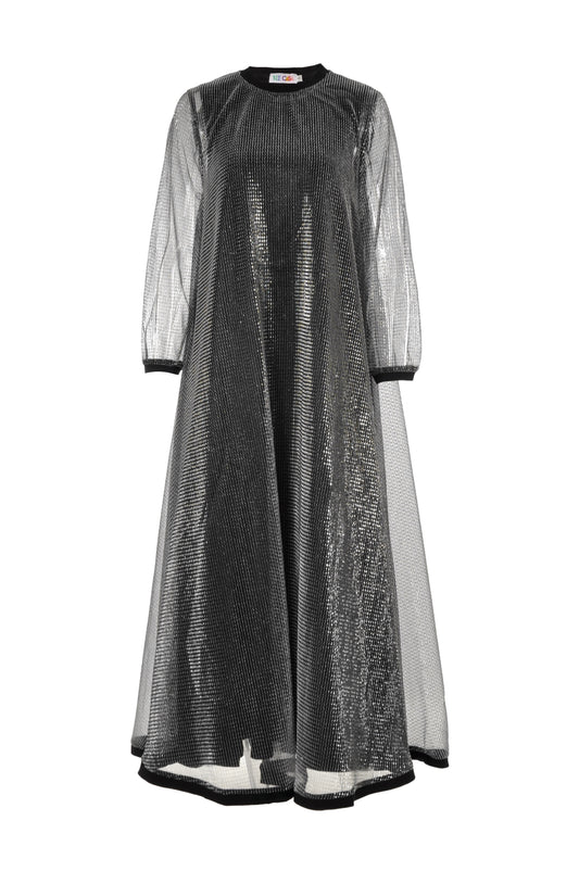 Ladies Black Sheer Dress