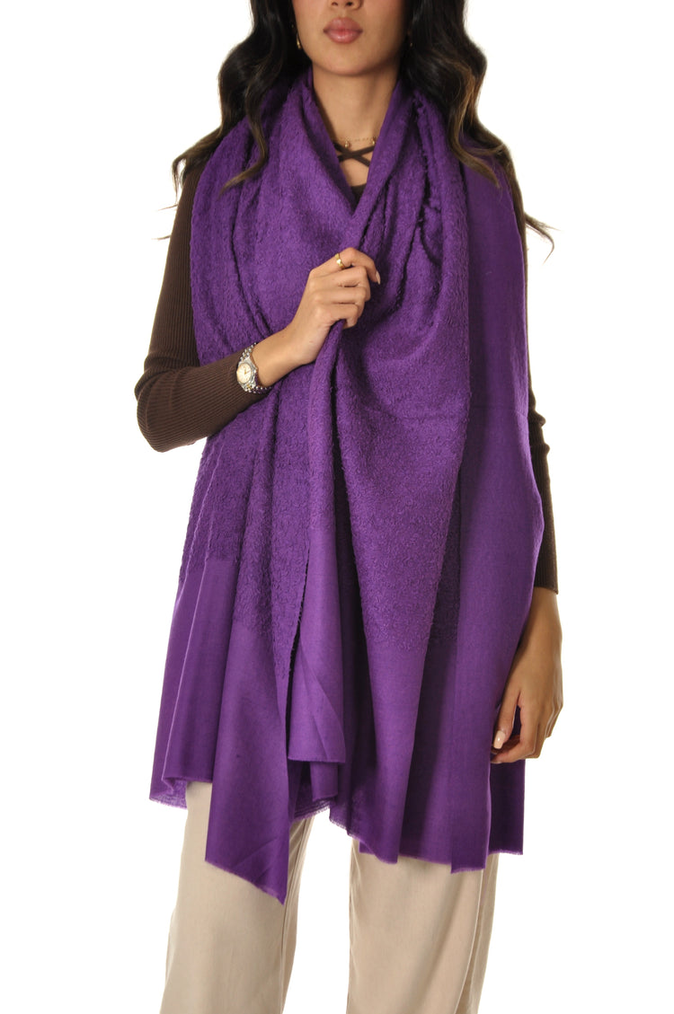 Plain Towel Pashmina - Purple