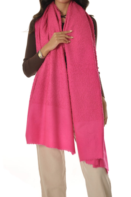 Plain Towel Pashmina - Pink