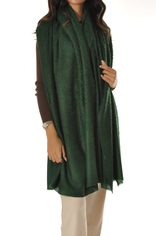 Plain Towel Pashmina - Dark Green