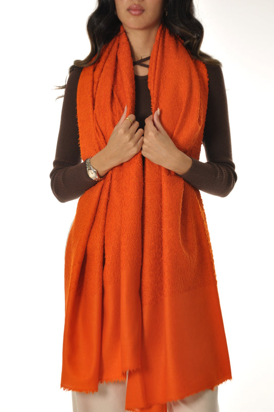 Plain Towel Pashmina - Orange