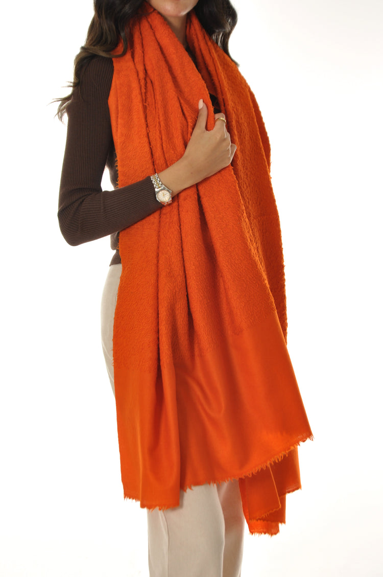 Plain Towel Pashmina - Orange