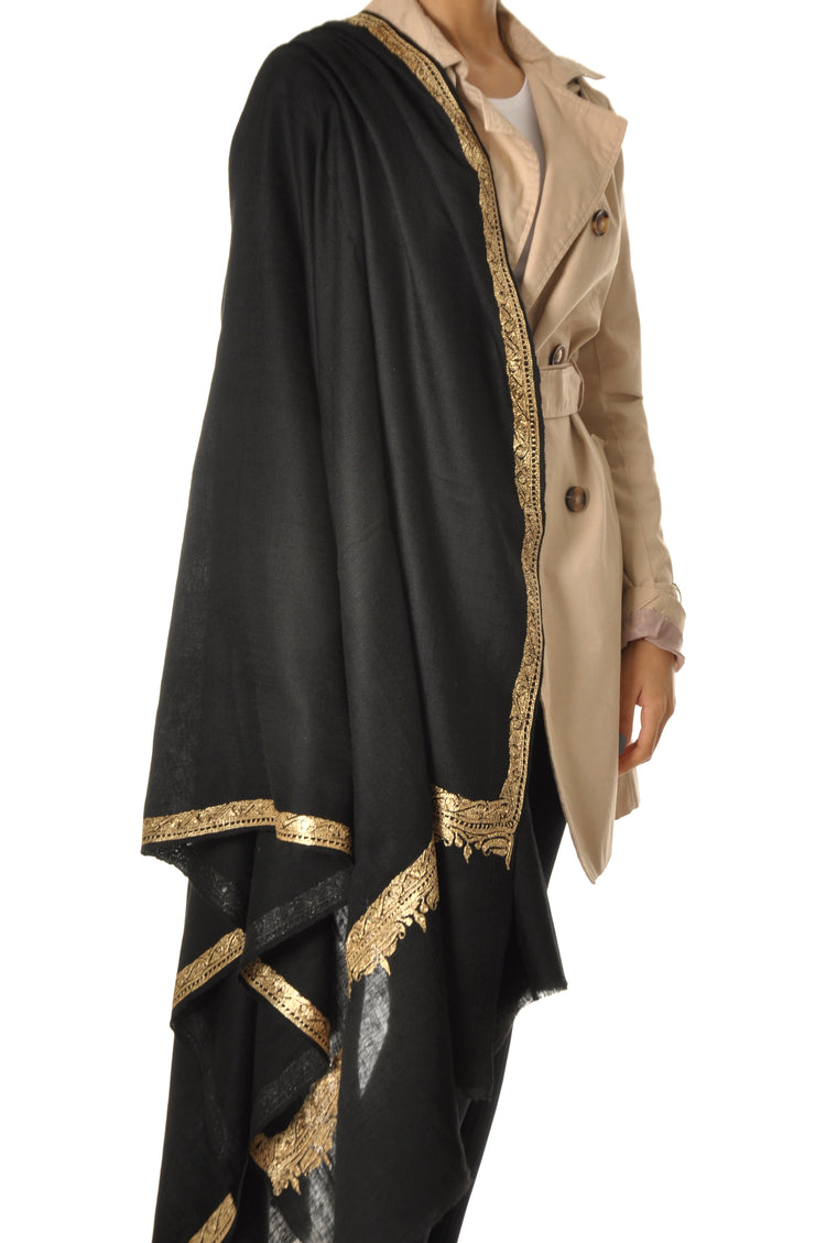 Zari Pashmina - Gold