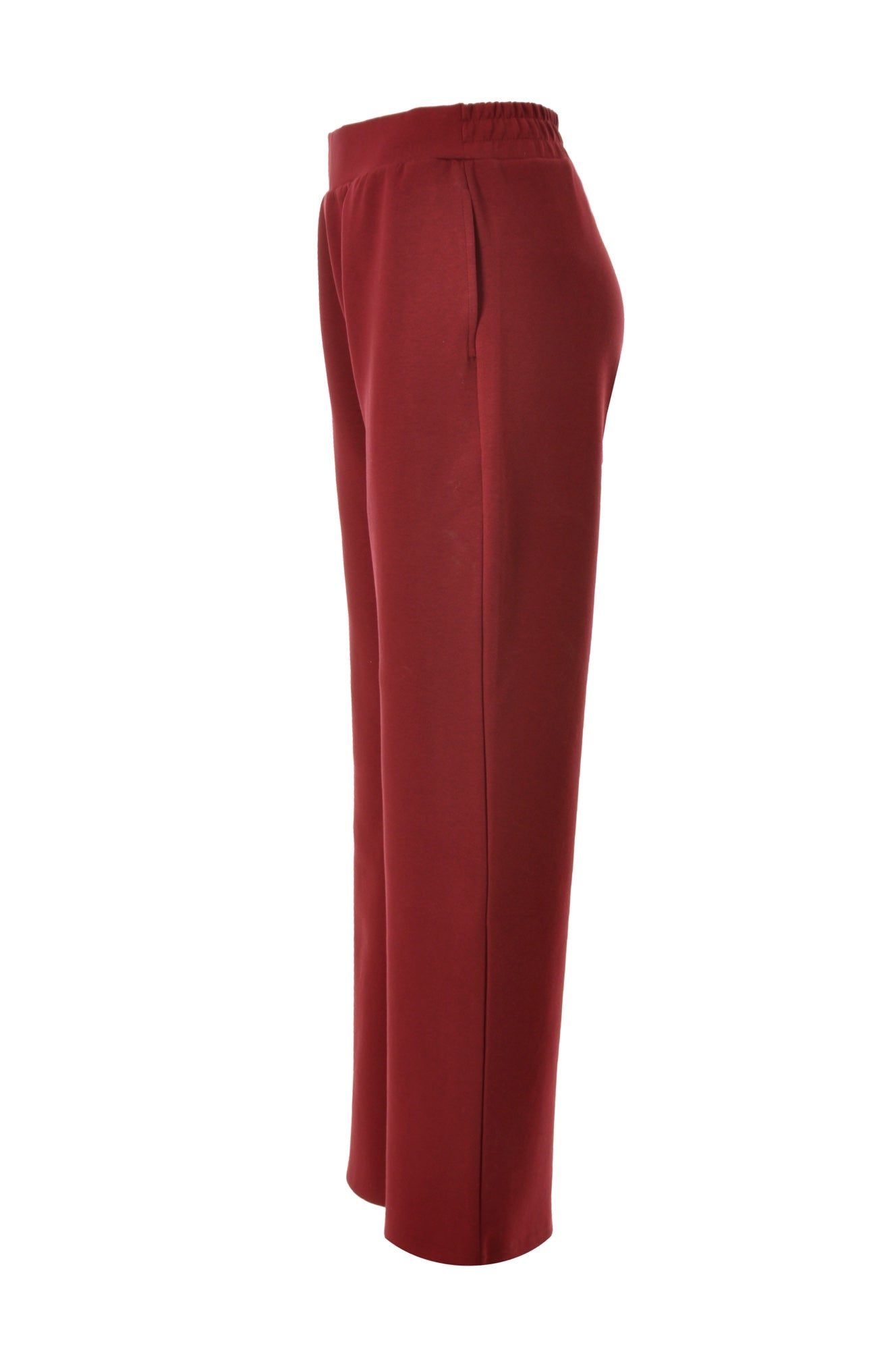 Cherry Red Wide Leg Pants