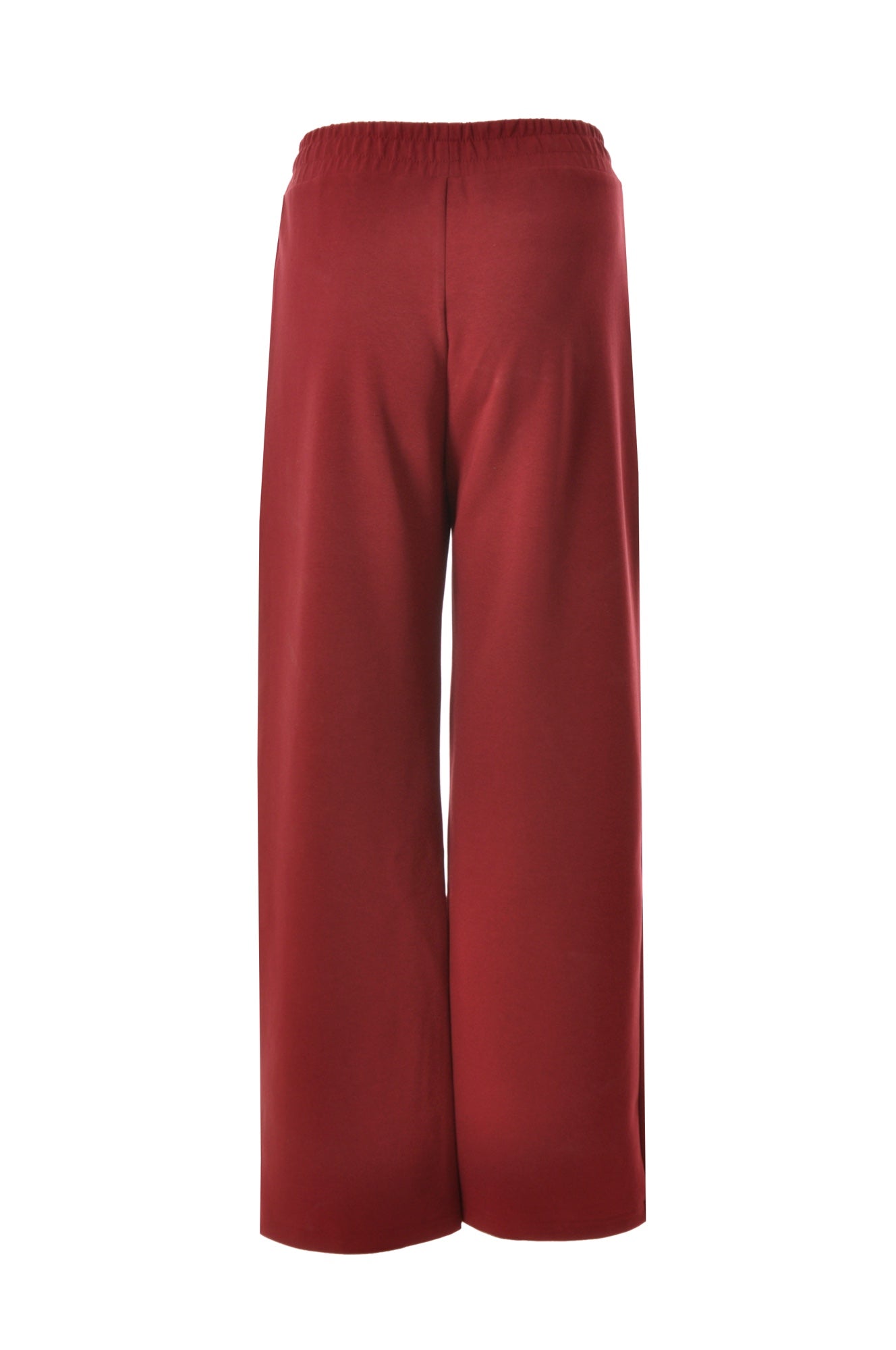 Cherry Red Wide Leg Pants