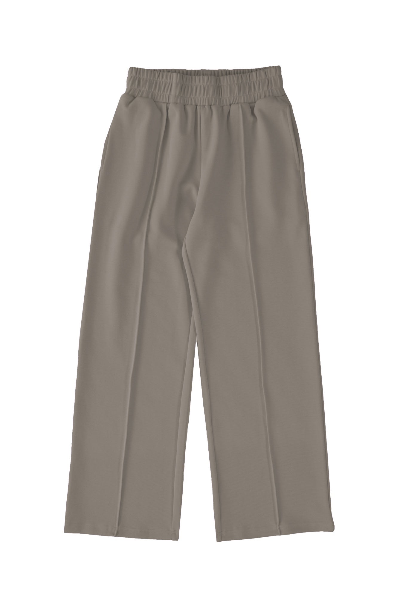 Cool Taupe Wide Leg Pants