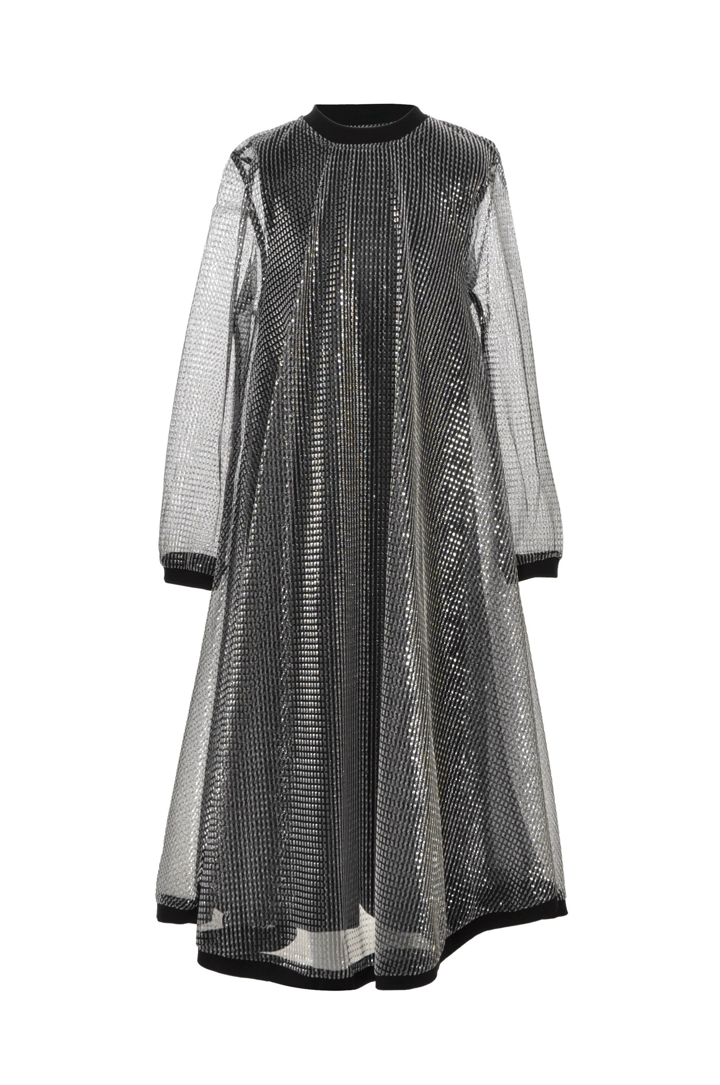 Kids Black Sheer Dress