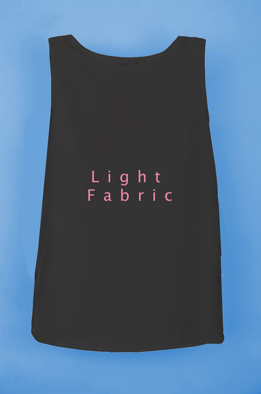 Mid Length Top - Light Fabric - Black