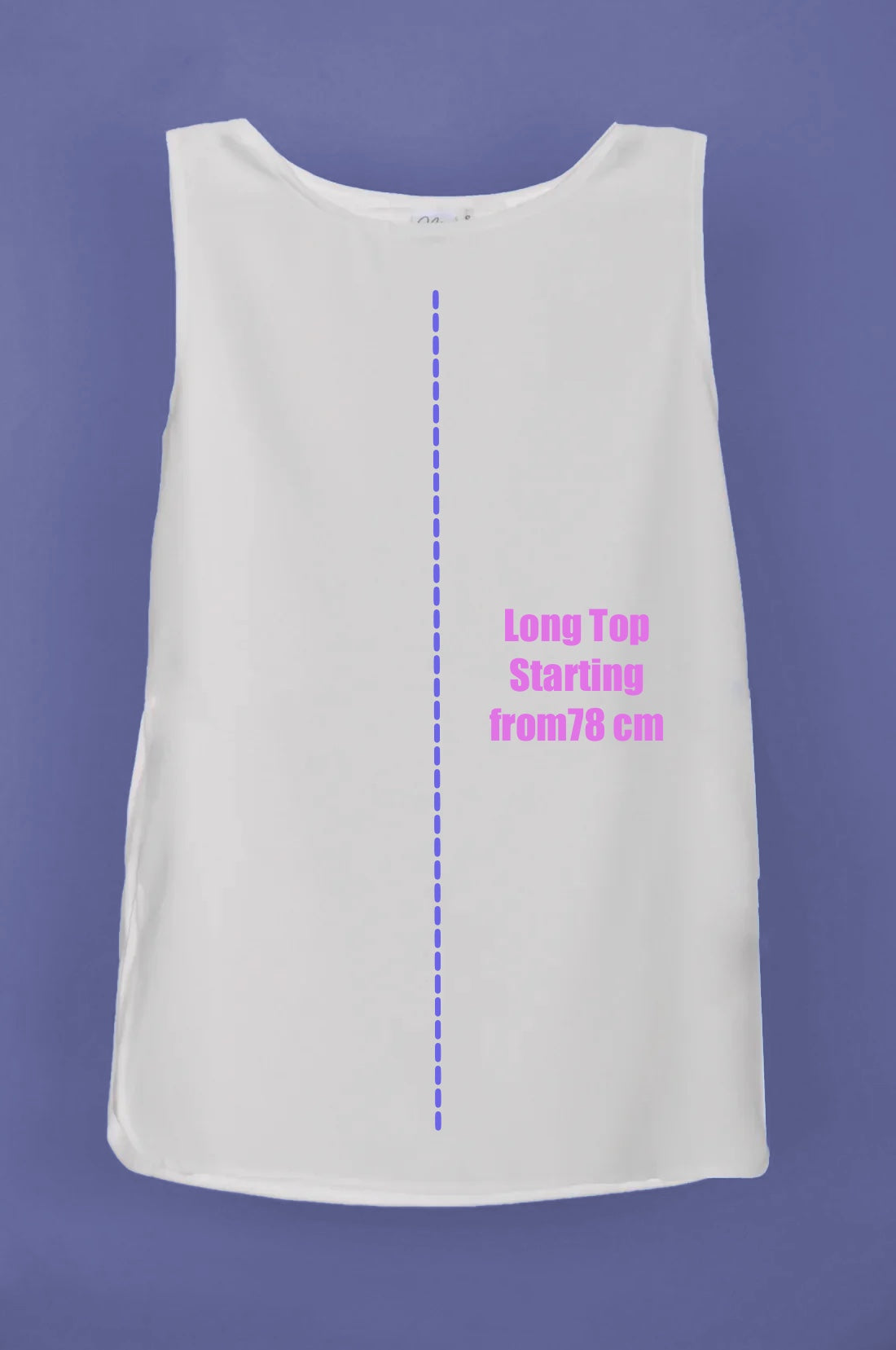 <transcy>بلوزة بلا أكمام أوف وايت</transcy>