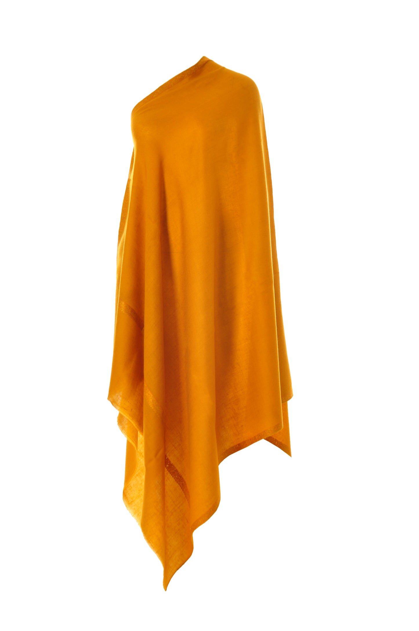 Embroidered Pashmina - Saffron