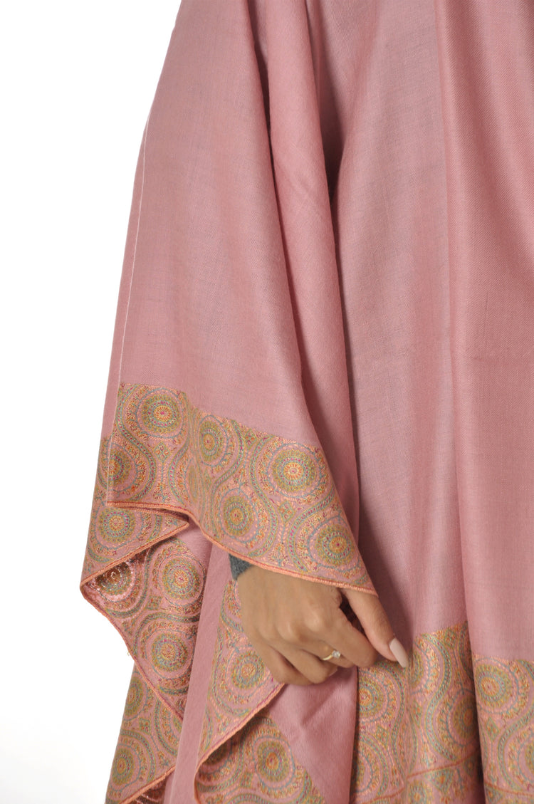 Embroidered Pashmina - Light Pink