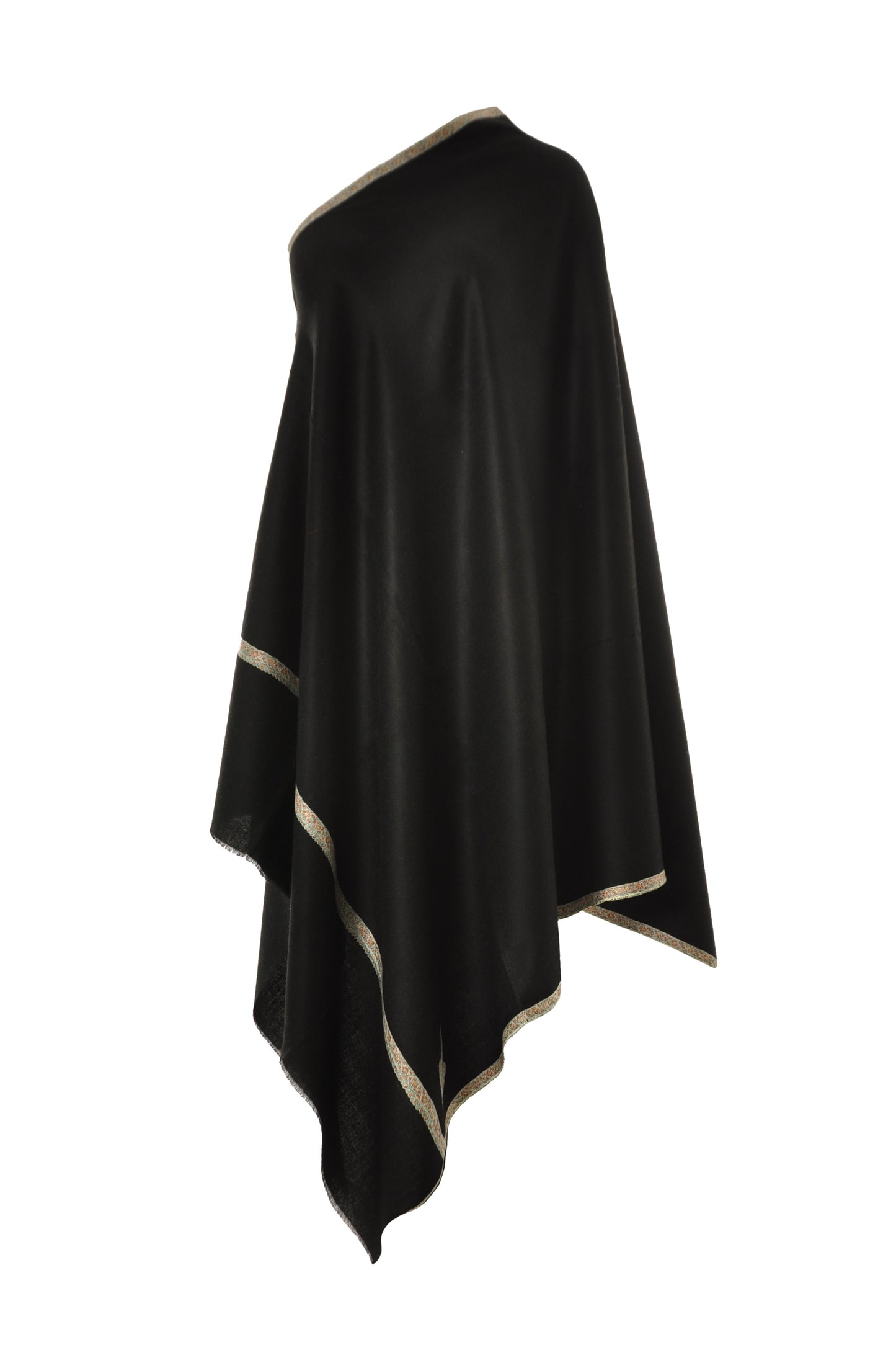 Embroidered Pashmina - Black