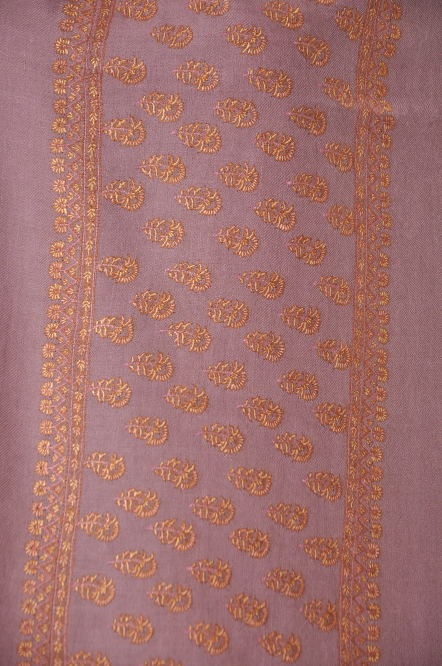 Embroidered Pashmina - Mauve