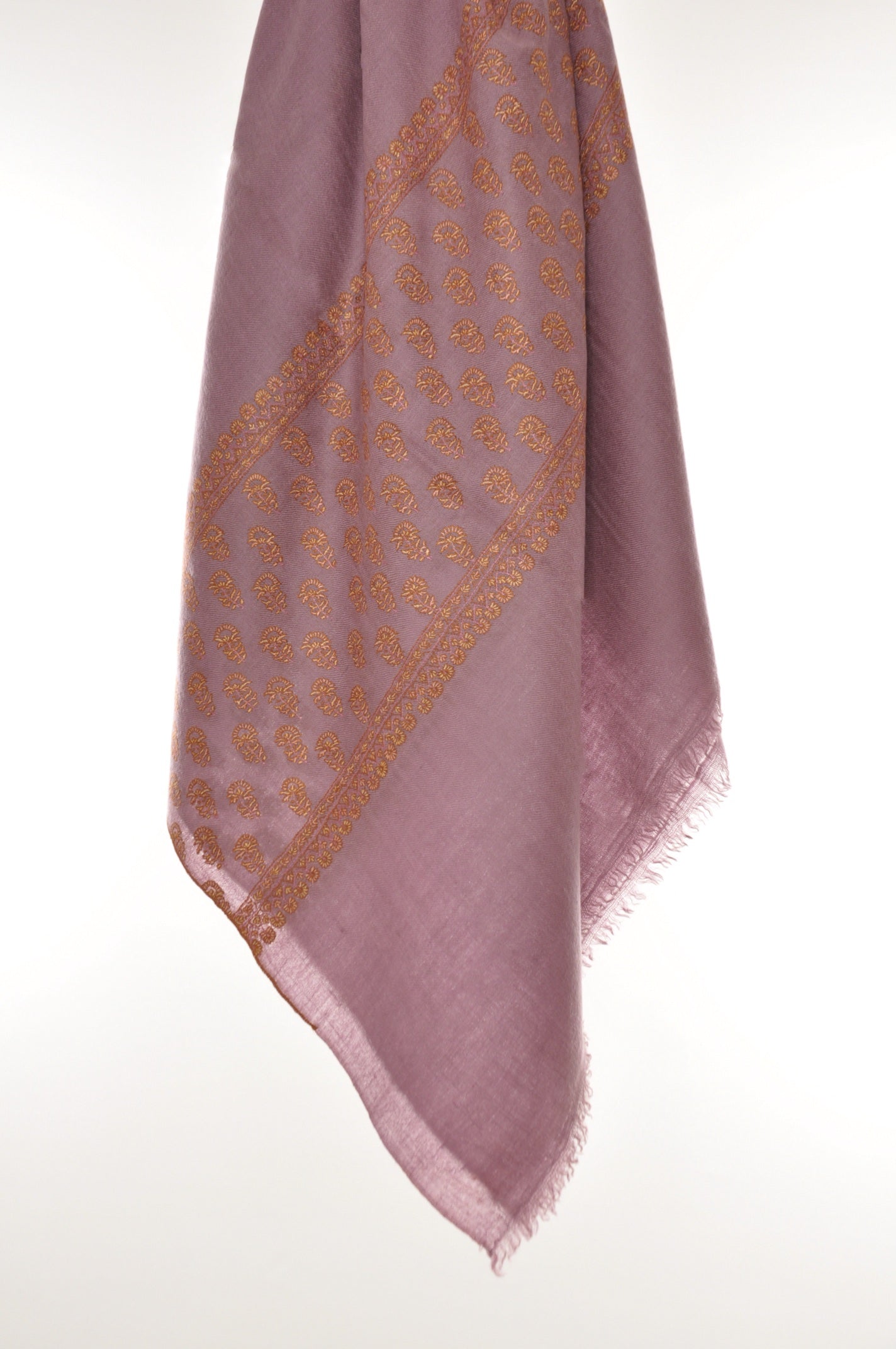 Embroidered Pashmina - Mauve