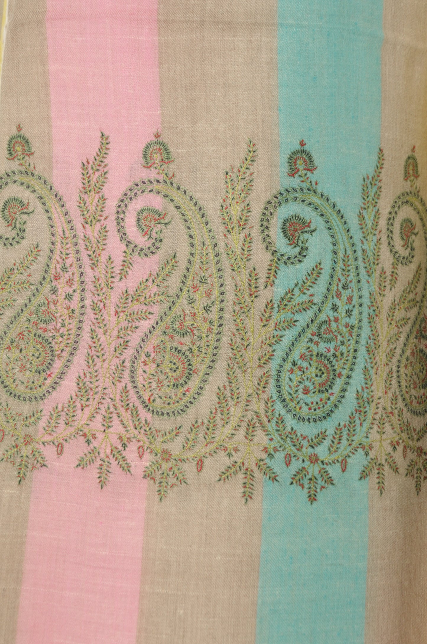 Embroidered Pashmina - Striped