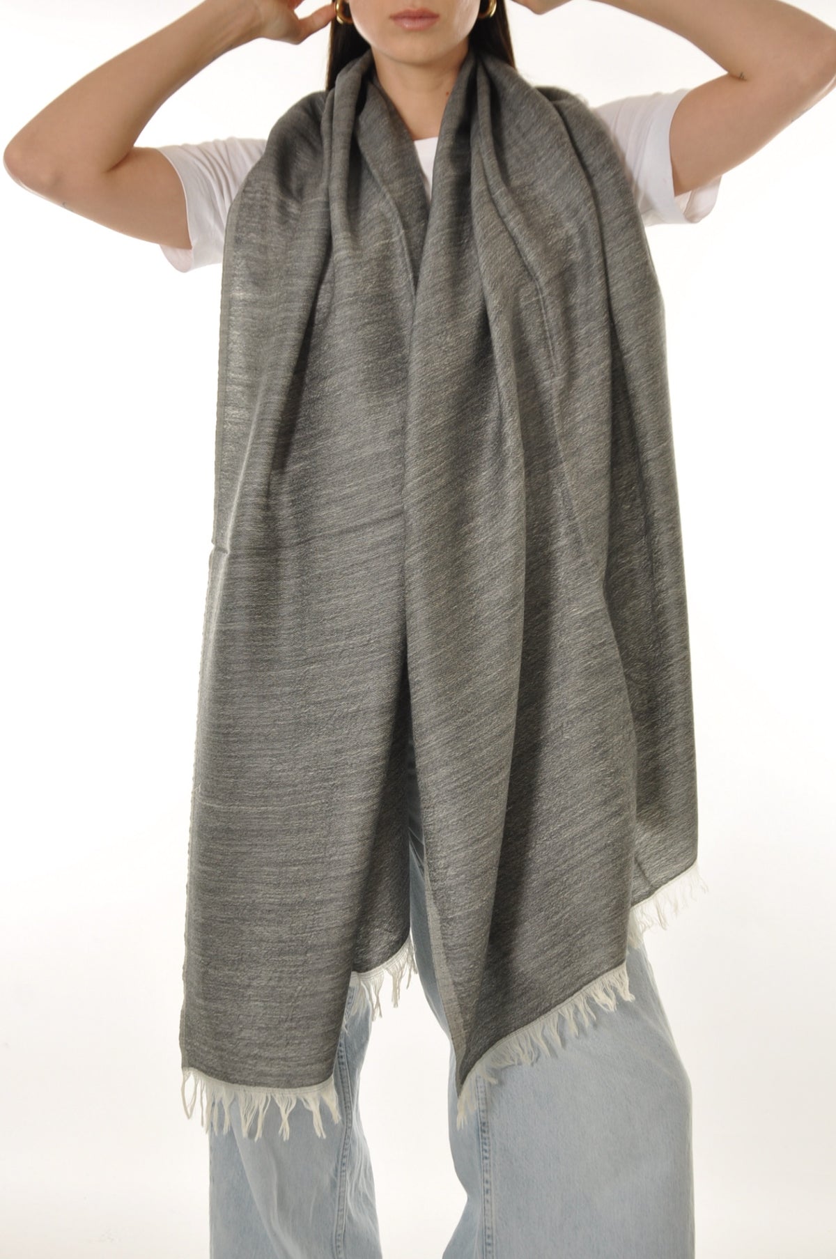 Wool Scarf - Dark Grey