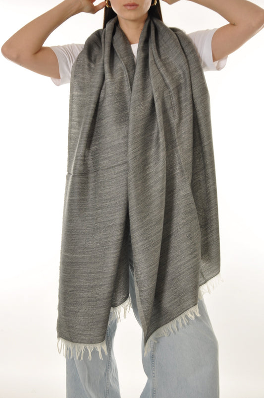 Wool Scarf - Dark Grey