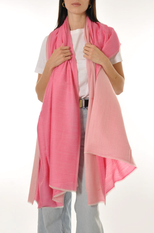 Wool Shawl - Pink
