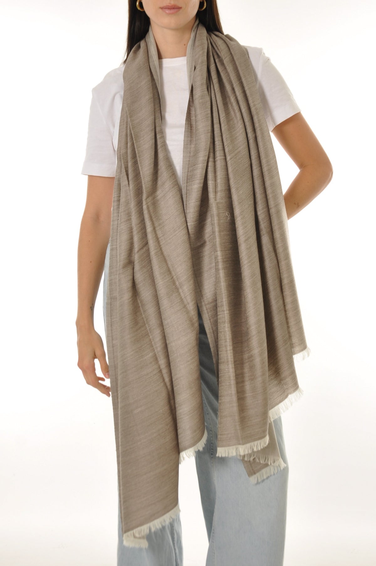 Wool Shawl - Beige