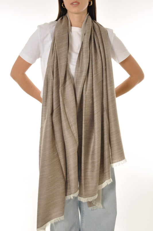 Wool Shawl - Beige