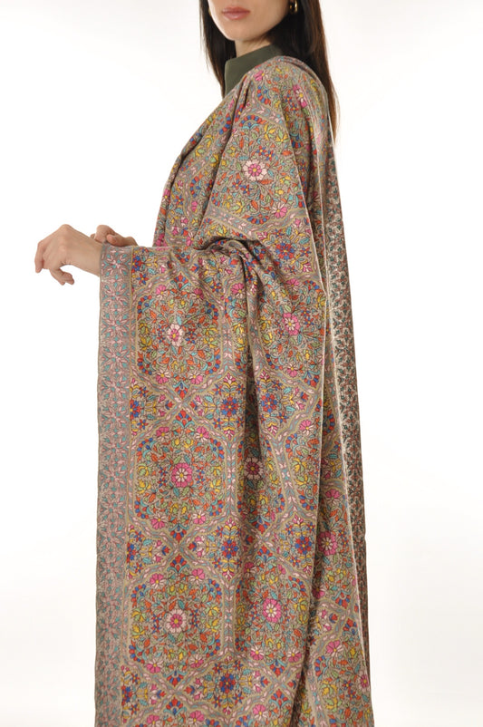 Kalamkari Pashmina - Pink