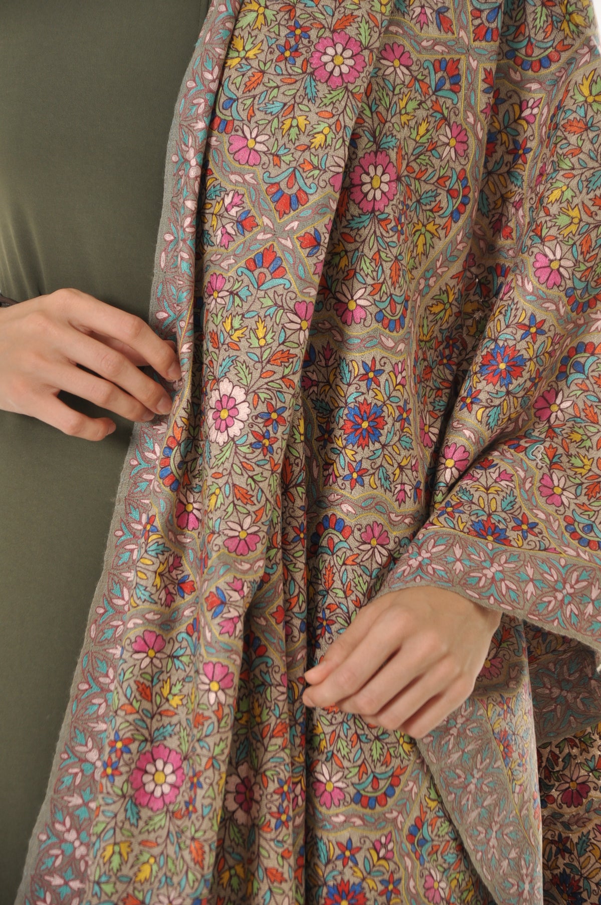 Kalamkari Pashmina - Pink