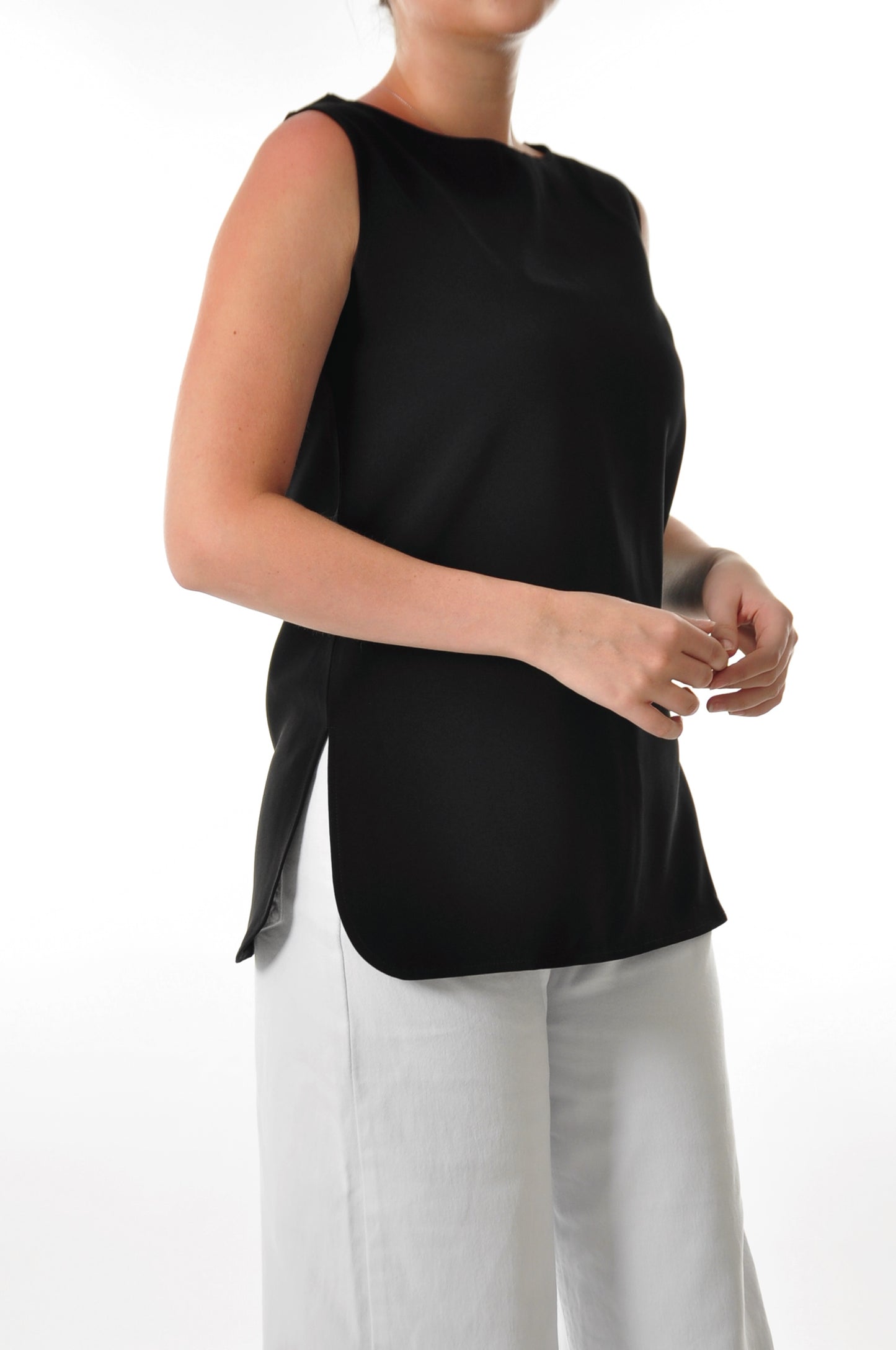 Mid length- Thick Fabric - Black