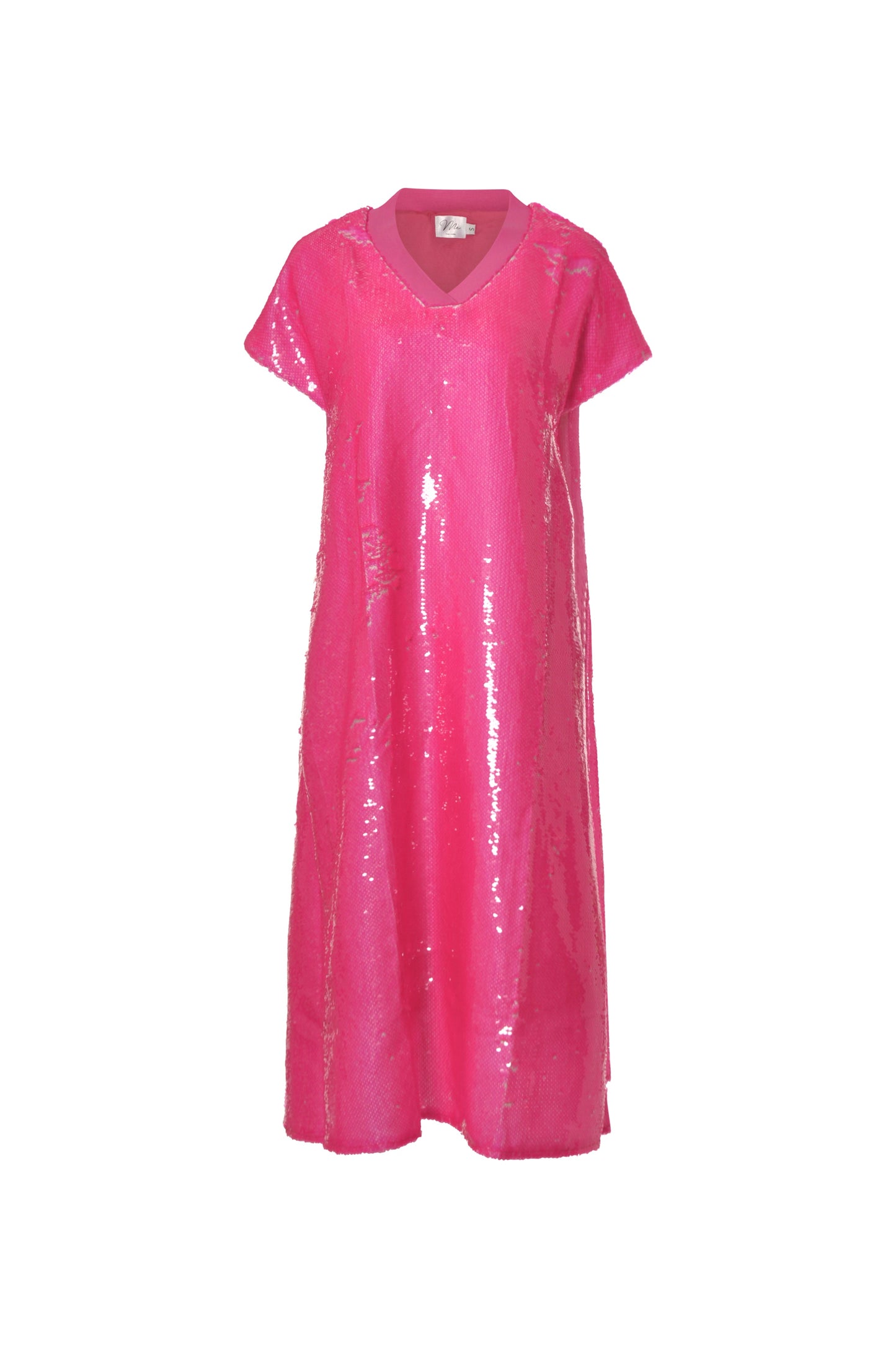 Ladies - Hot Pink Sequins Dress