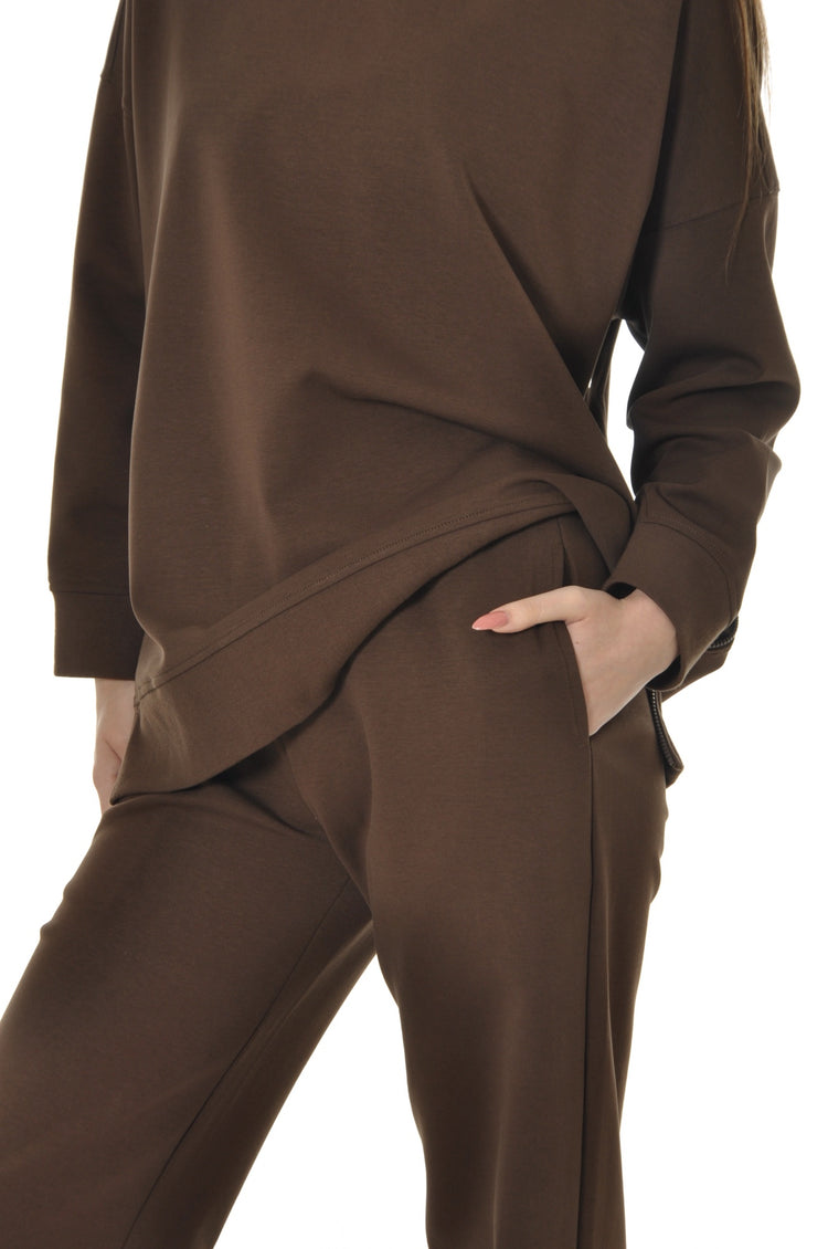 Coffee Brown Tracksuit Set