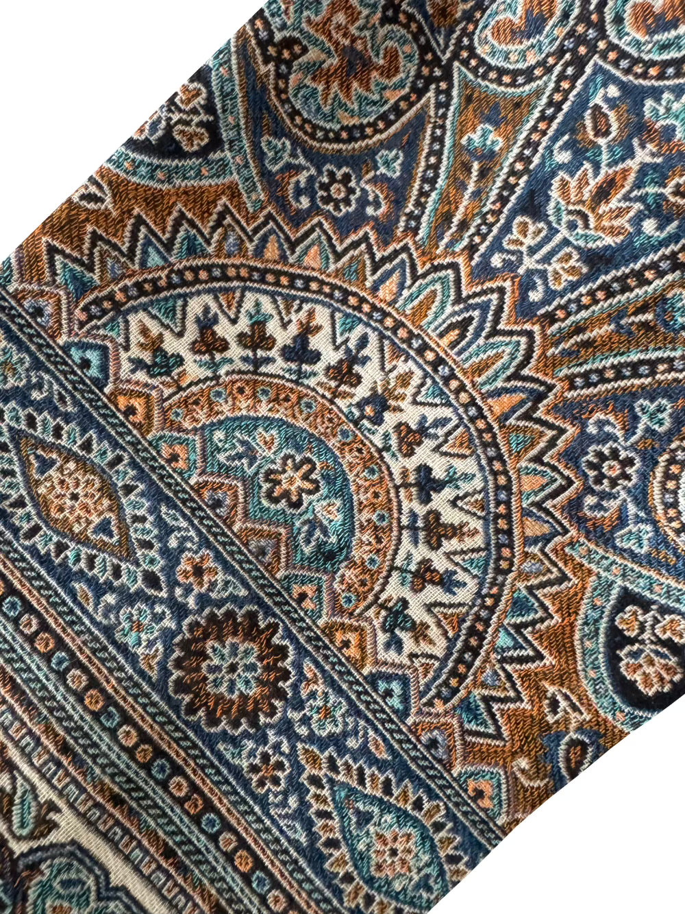 Paisley Jacquard Coat - Black 1