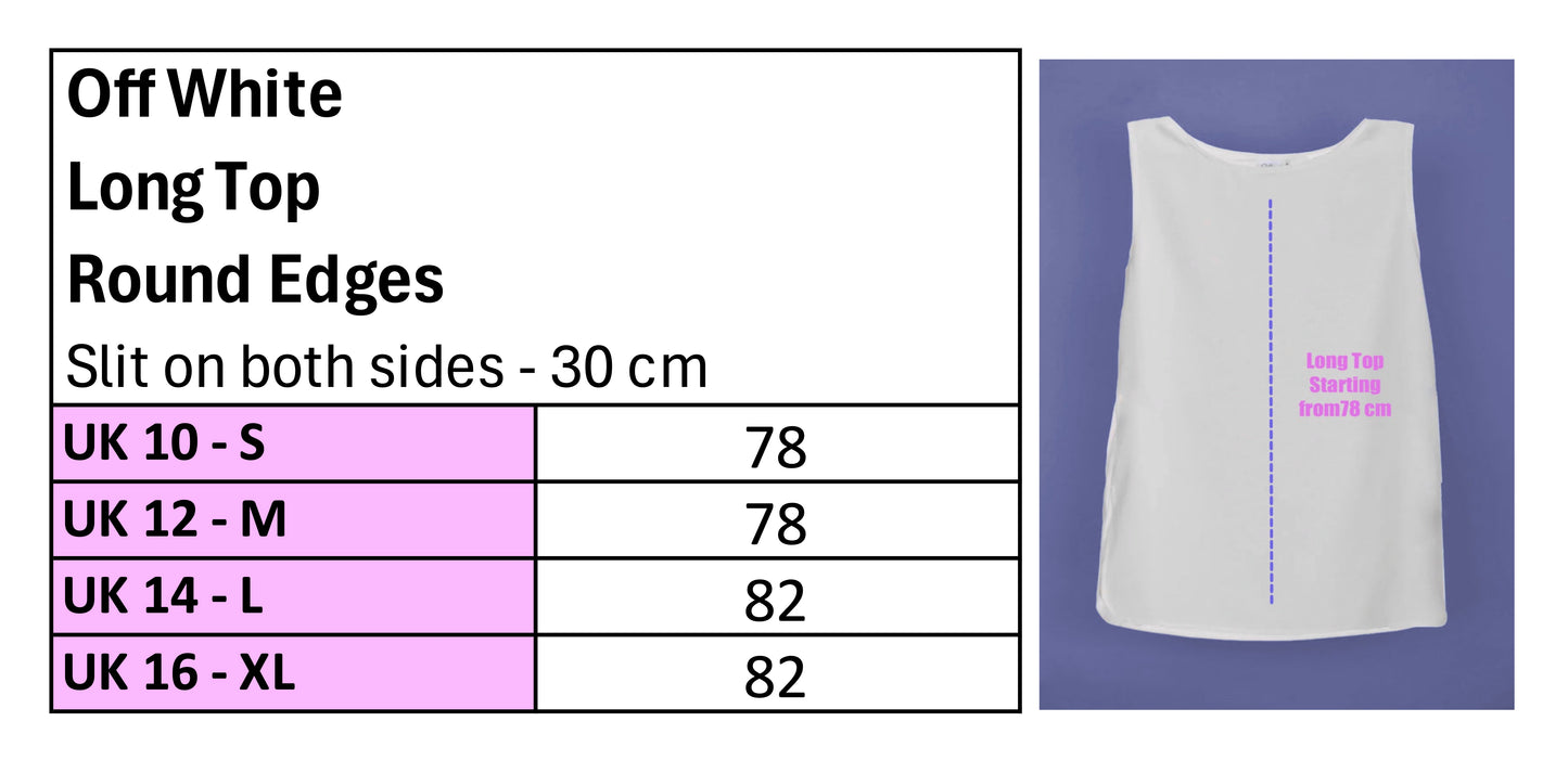 <transcy>بلوزة بلا أكمام أوف وايت</transcy>