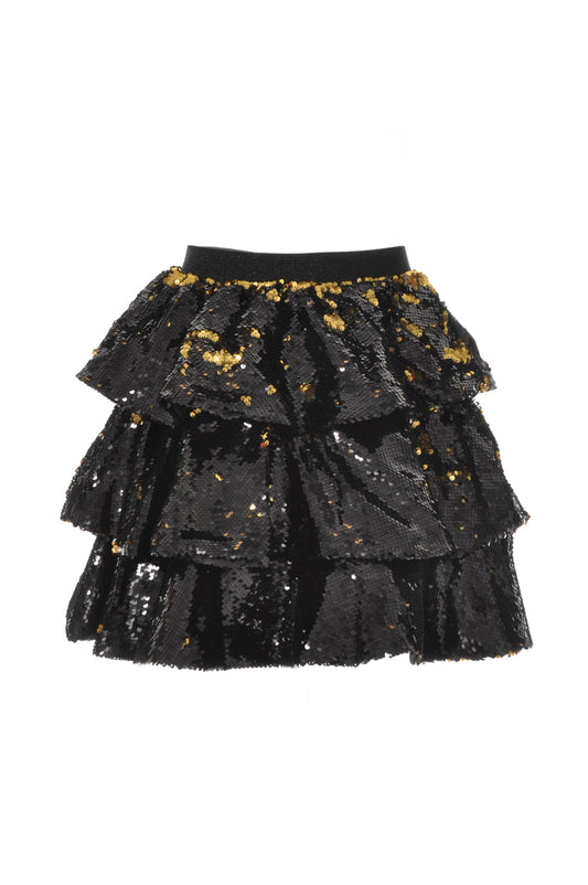 Black Sequins Skirt