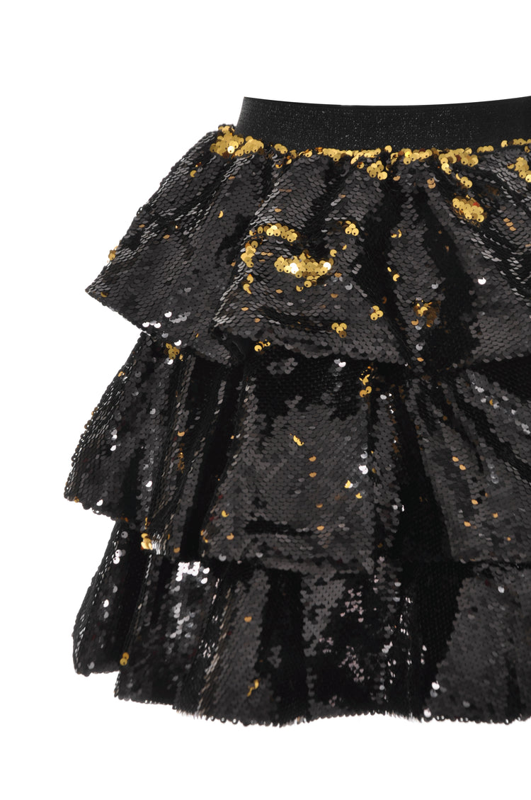 Black Sequins Skirt