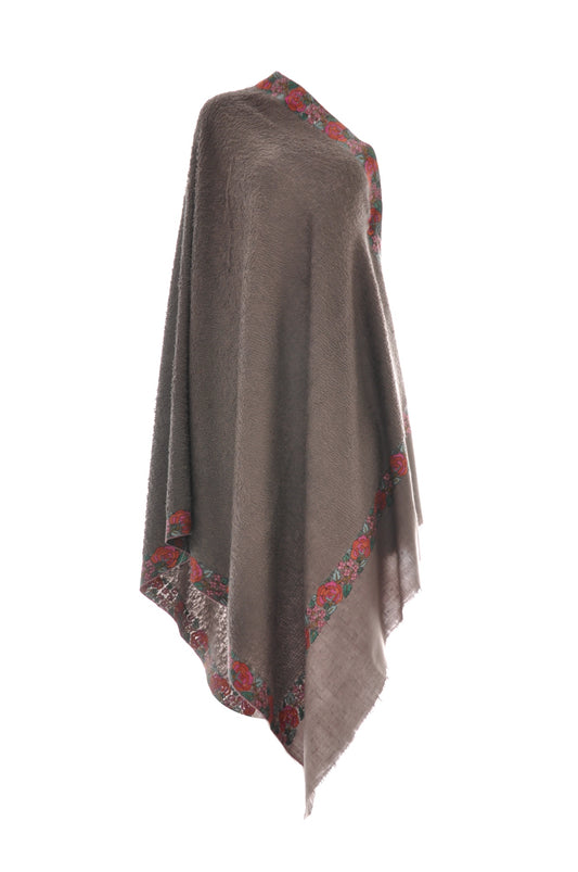 Flowers Borders Towel Pashmina