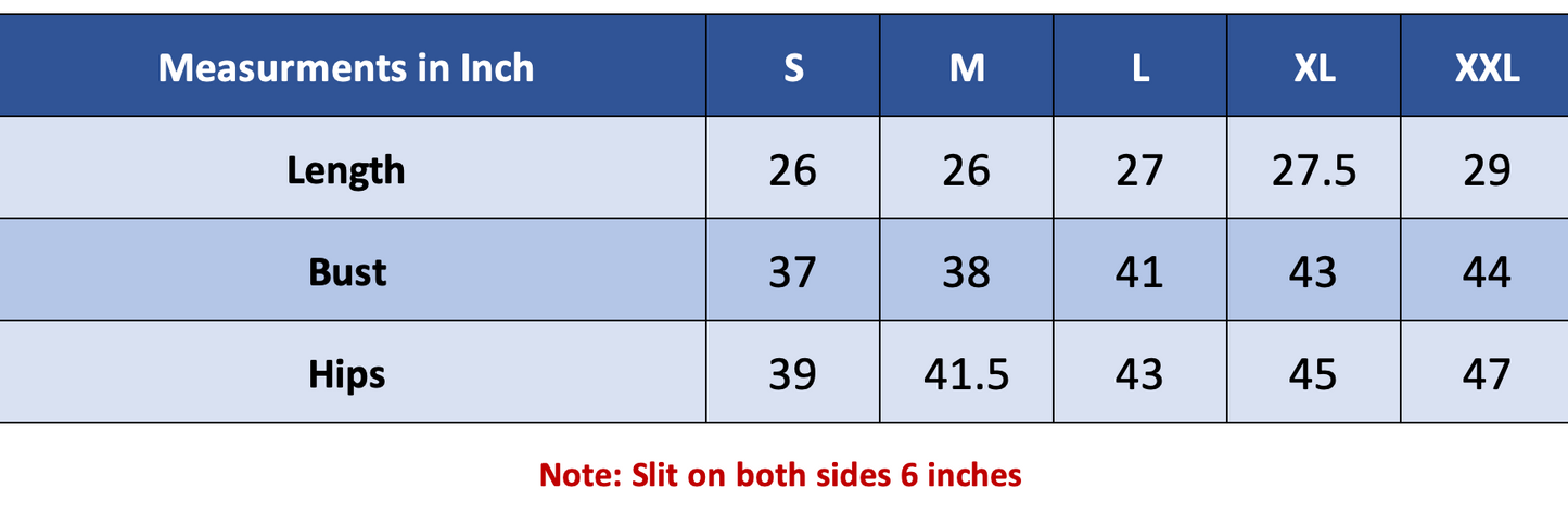 Mid length- Thick Fabric - Black