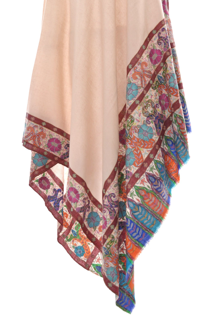 Kalamkari Border Pashmina