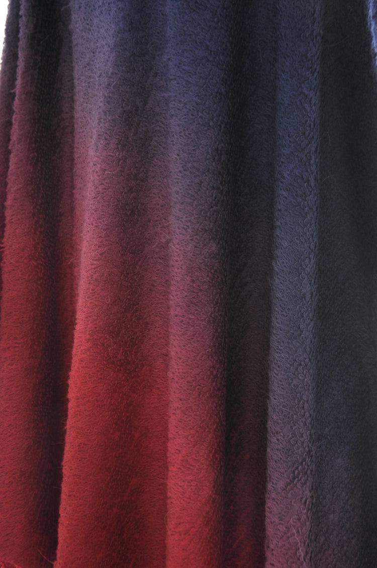 Ombre Towel Pashmina - Blue to Red