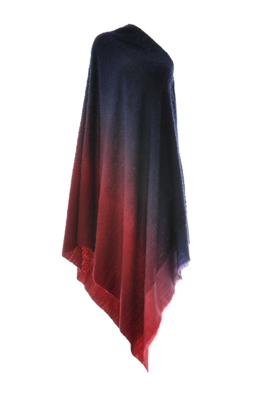 Ombre Towel Pashmina - Blue to Red