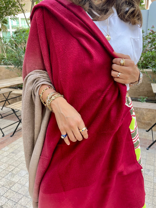 Red Ombre Towel Pashmina