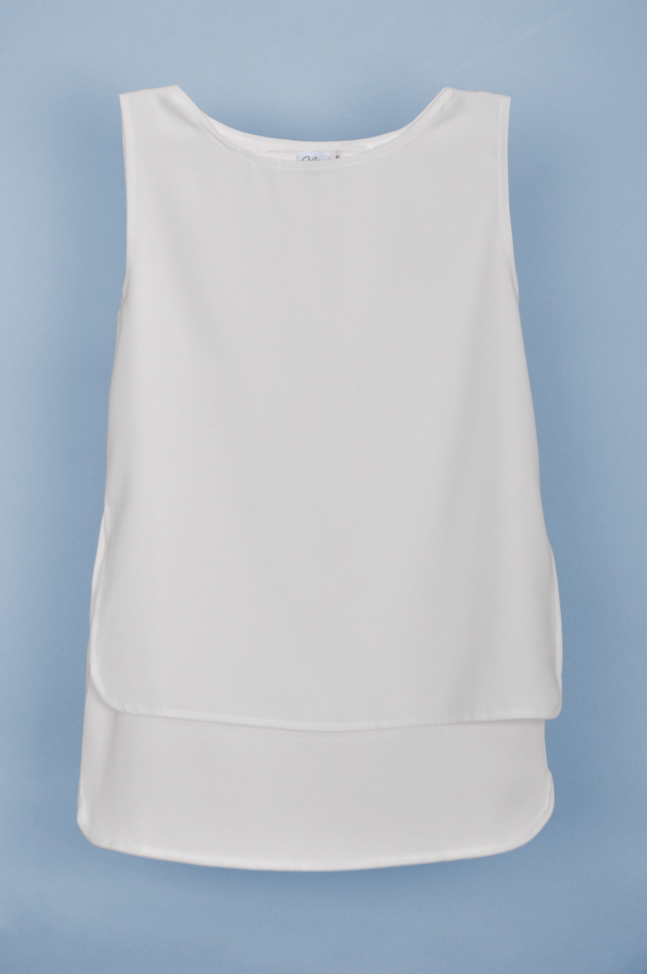 Off White Short in Front - Round Edges