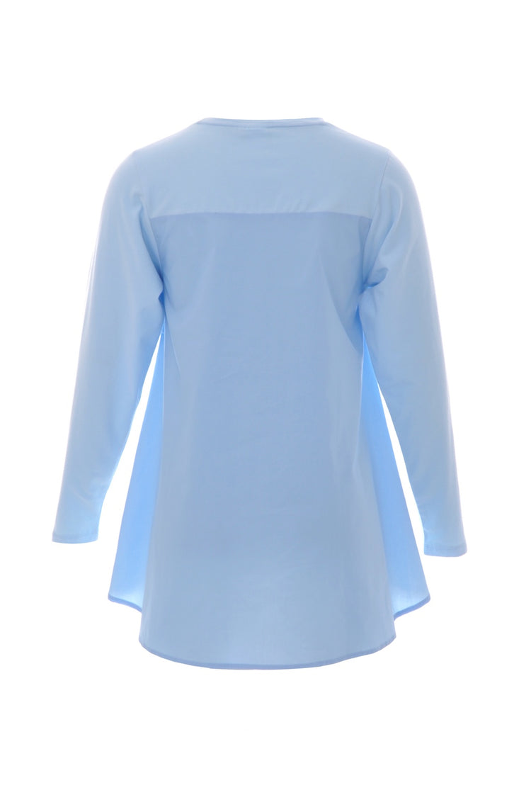 Blue long sleeves t-shirt