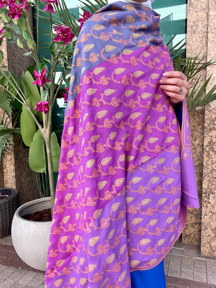 Jalli Embroidery Pashmina