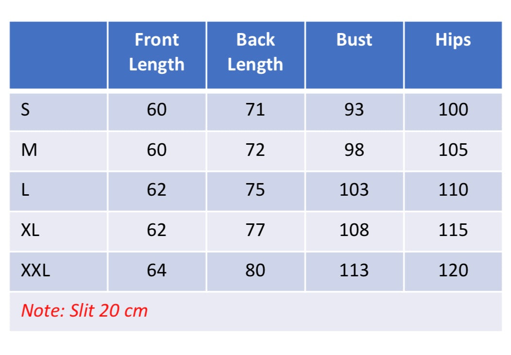 Black Short in Front - Round Edges
